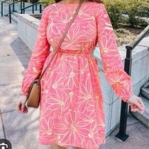 Universal Thread boho Balloon Long Sleeve Mini a-Line Dress Pink summer medium